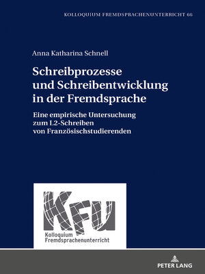 cover image of Schreibprozesse und Schreibentwicklung in der Fremdsprache